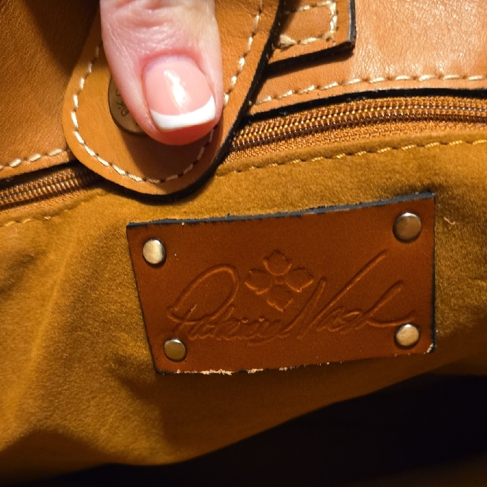 Patricia Nash Tan Floral-Embossed Tote - Picture 9 of 15